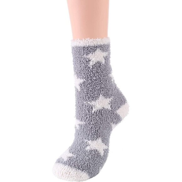 𝅺5 Pairs Luxury Soft Fluffy Fuzzy Socks Warm Winter Fall Thick Cozy Sleep NWT